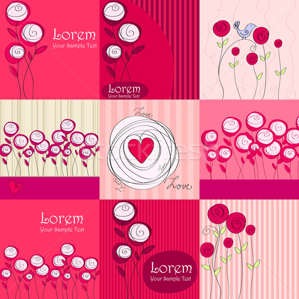 Beautiful floral romantic backgrounds Stock photo © glyph