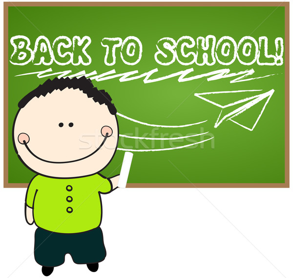 Cute volver a la escuela ilustración vector dibujado a mano estilo Foto stock © glyph