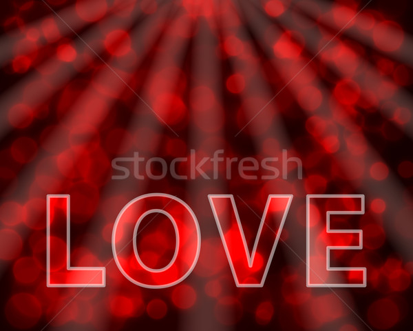 Glittering Valentine's Day illustration Stock photo © glyph