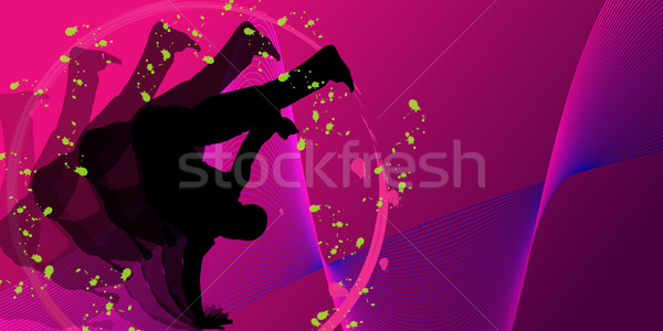 Grunge partij vector moderne kleurrijk silhouet Stockfoto © glyph