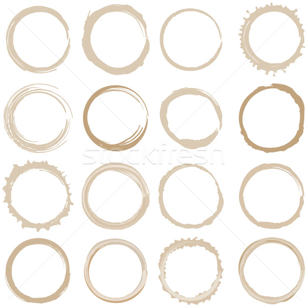 Large set of coffee stains Stock photo © glyph