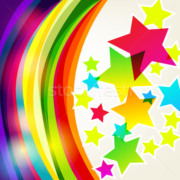 Modernen abstrakten Business Vektor farbenreich Licht Stock foto © glyph