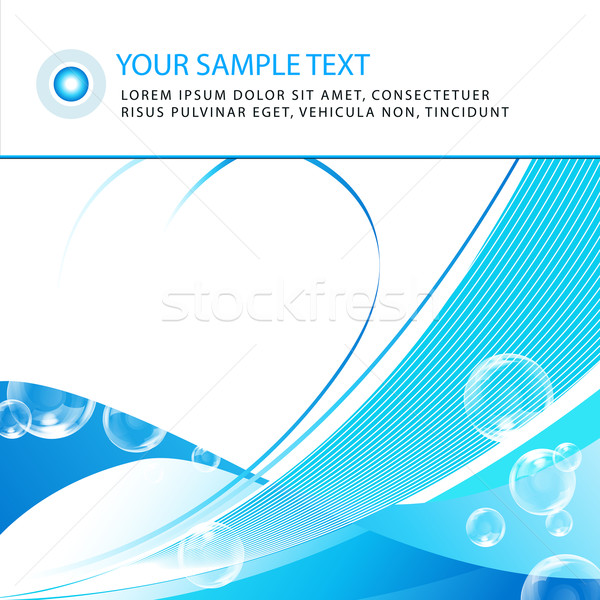 Stock foto: Eleganten · Wasser · Business · Vektor · abstrakten · Design