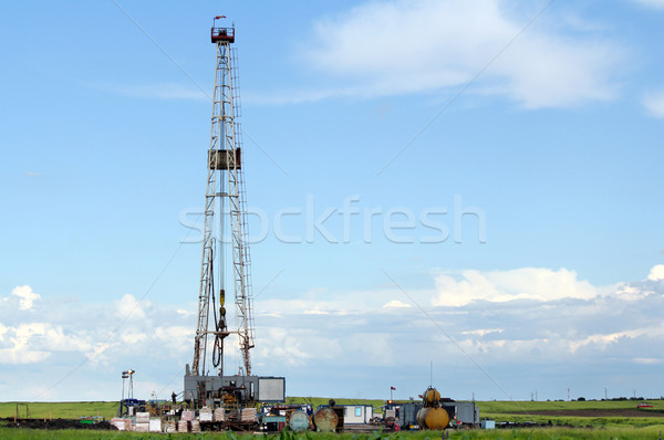 oil industry land drilling rig Stock photo © goce