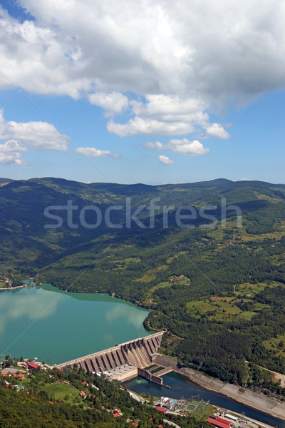 hydropower plants on Drina river landscape Stock photo © goce