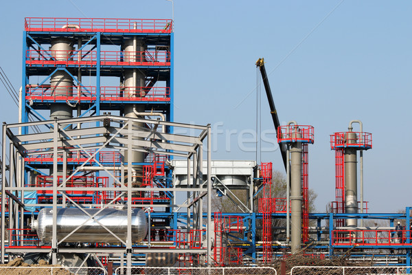 refinery construction site oil industry Stock photo © goce