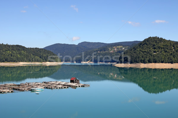 fishpond on lake nature landscape Stock photo © goce