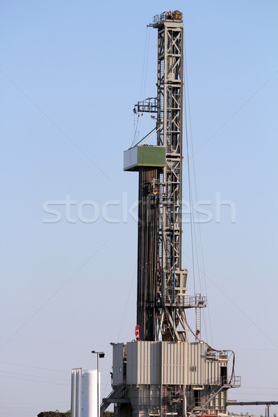 land oil drilling rig and equipment Stock photo © goce