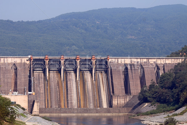 hydroelectric power plants on river Stock photo © goce