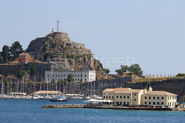 old fortress Corfu town Greece Stock photo © goce