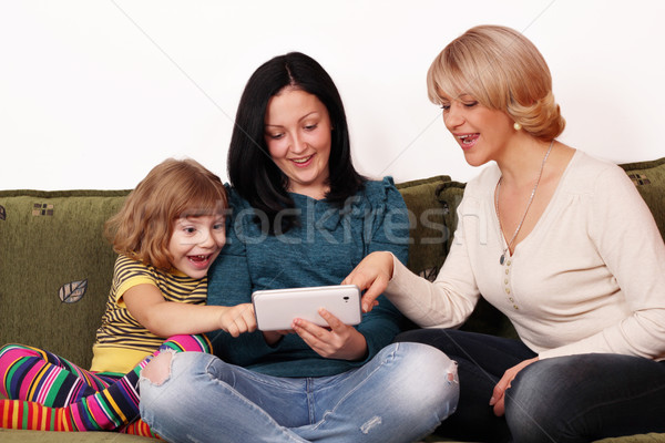 Famiglia divertimento bambino bellezza madre Foto d'archivio © goce