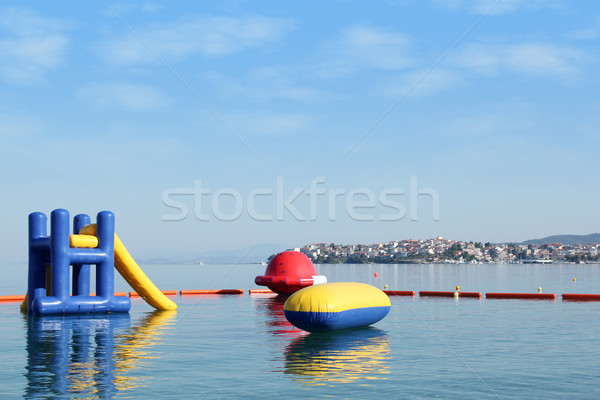 beach toys and equipment floating on sea  Stock photo © goce