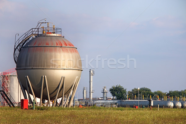 refinery oil tank industry zone Stock photo © goce