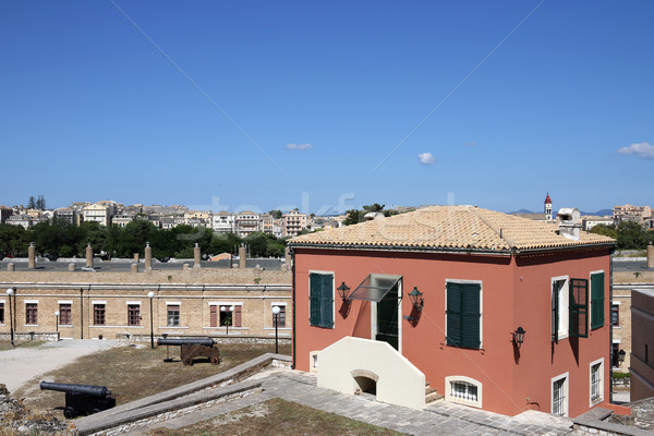 old fortress house Corfu town Greece Stock photo © goce