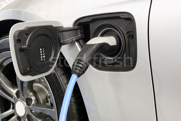 Elektro-Auto Kabel Energie elektrische Transport Plug Stock foto © goce