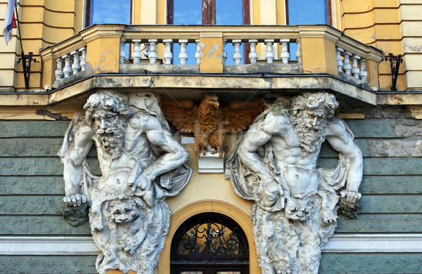 old building detail with sculptures Stock photo © goce