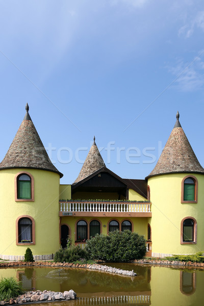 castle with pond Eastern Europe Stock photo © goce