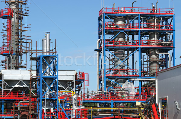 petrochemical plant construction site industry zone Stock photo © goce