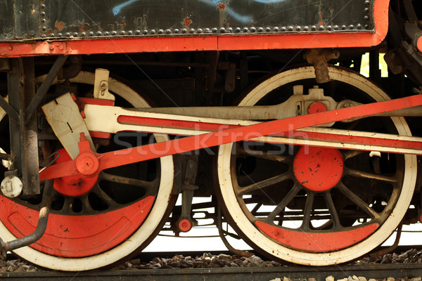 old steam locomotive iron wheels Stock photo © goce