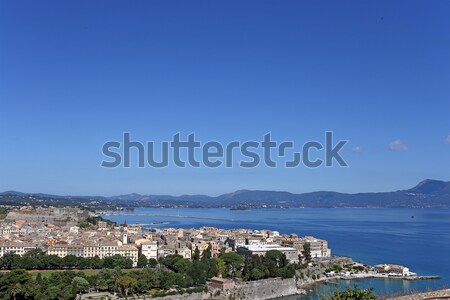 Corfu town cityscape summer season Stock photo © goce