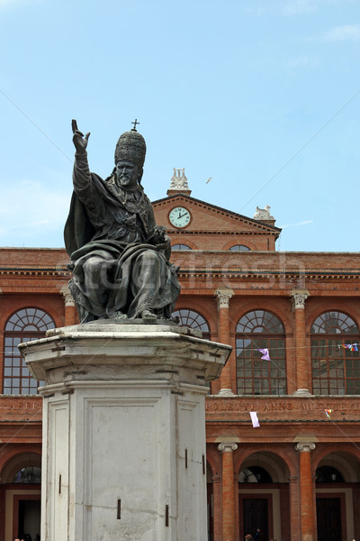 Pope Paul V statue Cavour square Rimini  Stock photo © goce