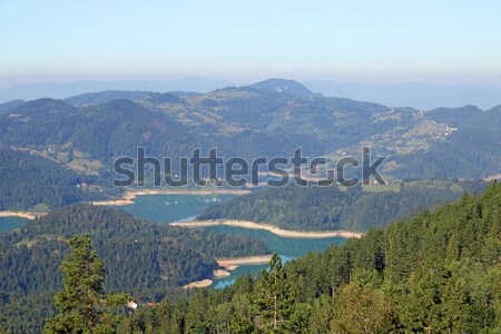 Zaovine lake on Tara mountain landscape Stock photo © goce