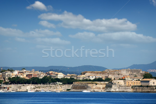 Corfu town and new fortress Greece Stock photo © goce