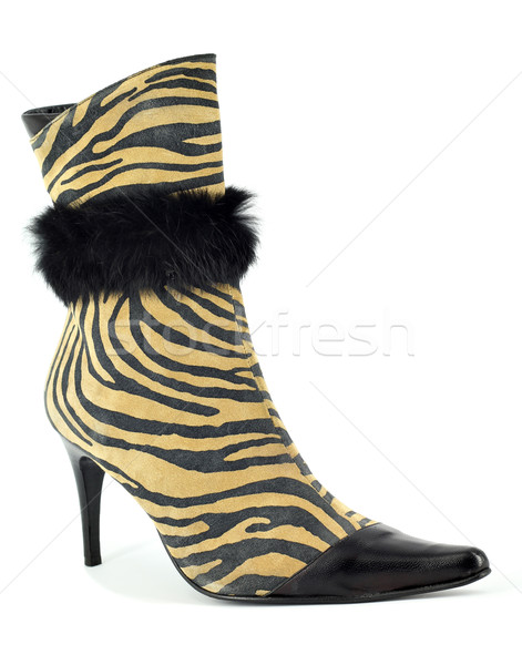 women boot with tiger stripes Stock photo © goce