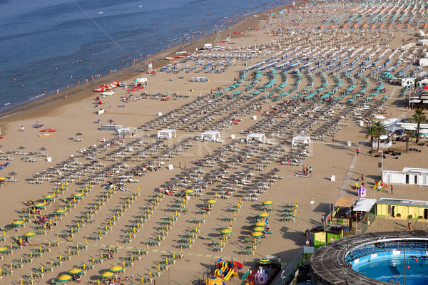 Rimini beach Adriatic sea summer season Italy Stock photo © goce