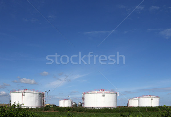 oil tanks on field industry zone Stock photo © goce