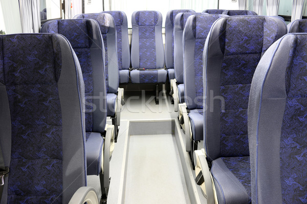 Stock photo: inside of new bus