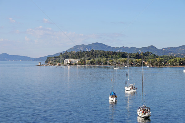 sailboats and yachts Corfu island Greece Stock photo © goce