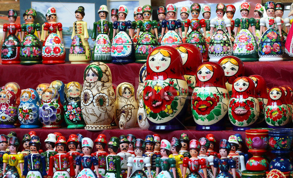 Matrioshka Russian wooden nesting dolls Stock photo © goce