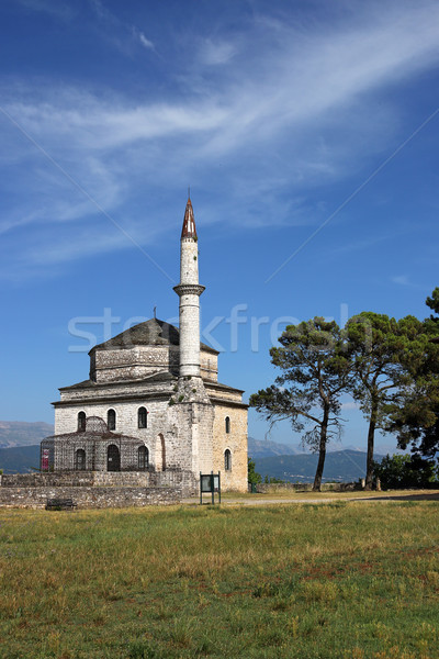 Moschee Griechenland Wahrzeichen Reise Burg Architektur Stock foto © goce