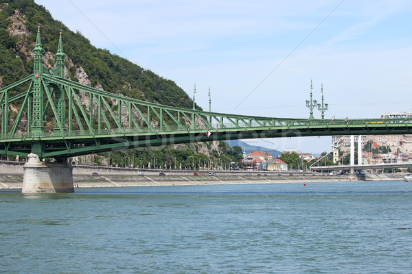 Liberty bridge on Danube river Budapest Stock photo © goce