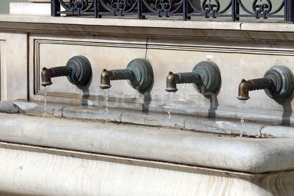 Famous fountain St.Stephen Eger Hungary Stock photo © goce