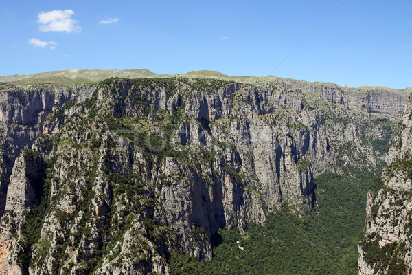 Vikos gorge landscape Zagoria Greece summer season Stock photo © goce