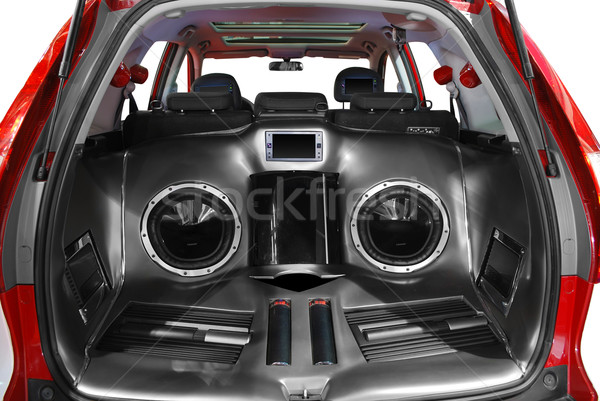 Samochodu moc audio Język wnętrza cyfrowe Zdjęcia stock © goce