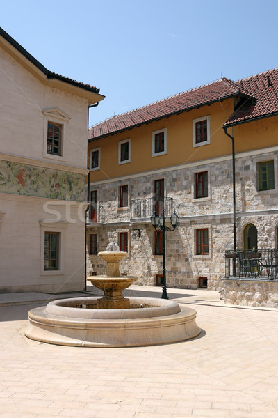 stone fountain Andricgrad Visegrad Bosnia Stock photo © goce