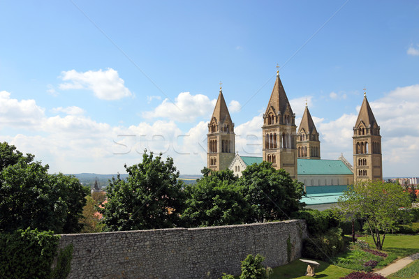 The Cathedral of Pecs cityscape Stock photo © goce