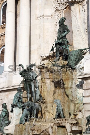 Buda castle Matthias fountain landmark Budapest Stock photo © goce