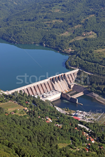 hydroelectric power plant on Drina river landscape Stock photo © goce