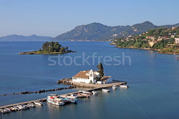 Vlacherna monastery Corfu island Greece  Stock photo © goce