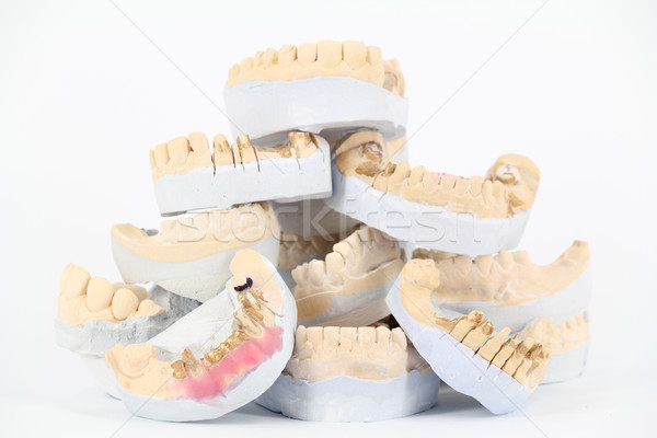 Sıva model dişler ağız diş Stok fotoğraf © goce