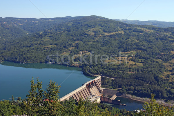 hydroelectric power plant on river landscape Stock photo © goce