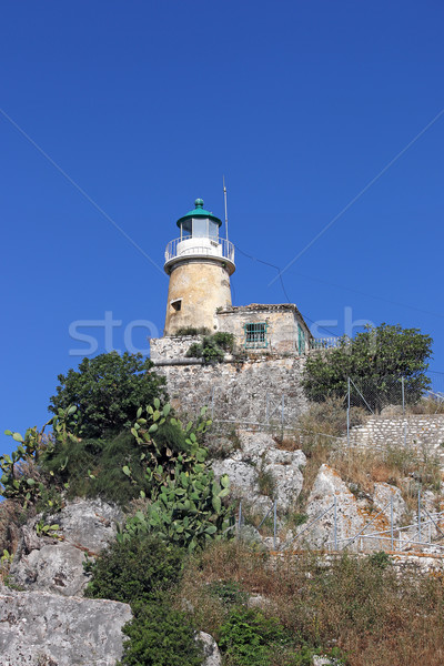 lighthouse old fortress Corfu Greece Stock photo © goce