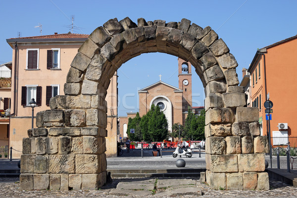 Ancient Porta Montanara Rimini Italy Stock photo © goce