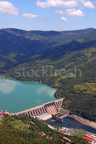 hydroelectric power plant on Drina river landscape Stock photo © goce