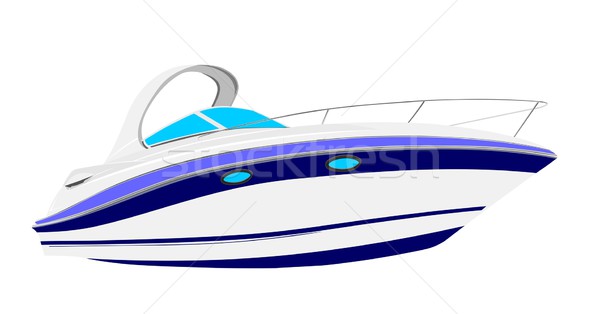 Yacht sport navire vitesse transport luxe [[stock_photo]] © goce