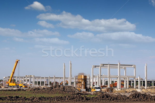 Budowa maszyn działalności miasta technologii metal Zdjęcia stock © goce